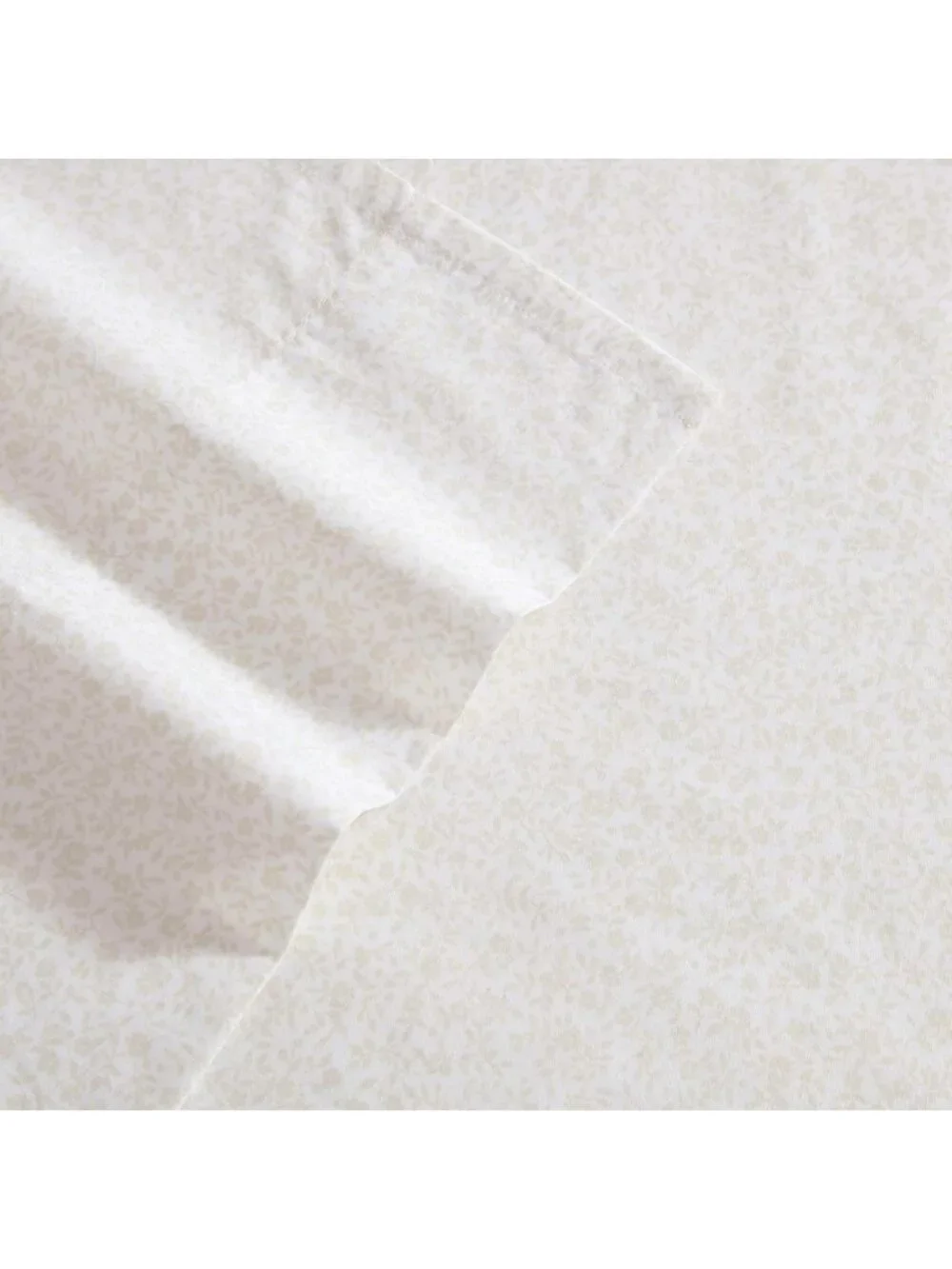 Crisp Lightweight Twin Sheet Set, Cotton Percale Bedding, Floral Decor, Deep